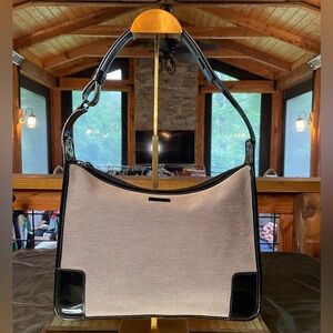 Gucci canvas and leather shoulder bag